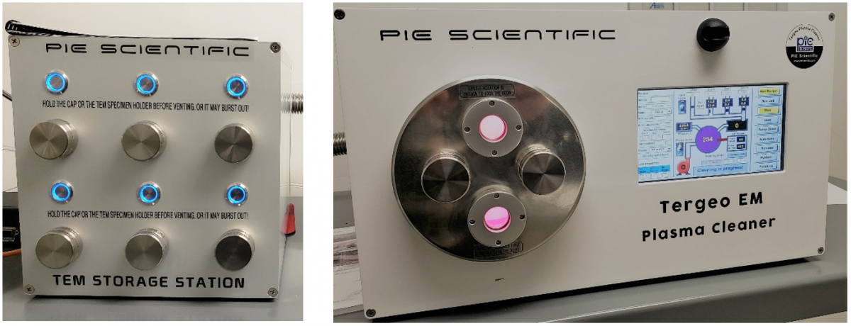 Picture of PIE Scientific Tergeo-EM Plasma Cleaner and TEM Specimien Holder Vacuum Pumping station